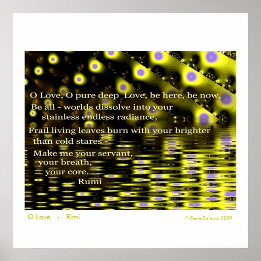 O Love - Rumi ポスター (正面)