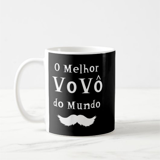 O Melhor VOVO do Mundo Grandpa 最高の in Portguese コーヒーマグカップ (左)