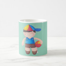 O Menino de Boné e a Bola コーヒーマグカップ