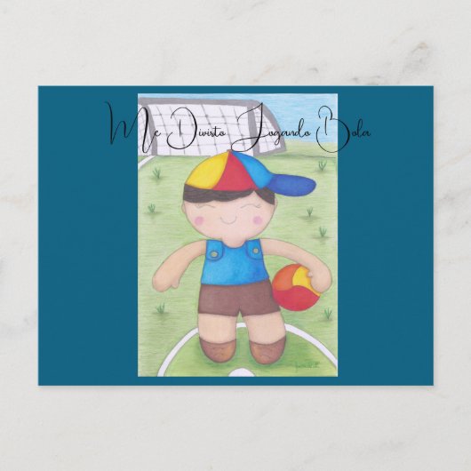 O Menino de Boné e a Bola ポストカード (正面)