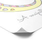 O monogram art Oakleigh girls name meaning poster ポスター (角)