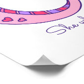 O monogram art Ophelia girls name meaning poster ポスター (角)