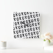 ✘o✘o スクエア壁時計 (ホーム)