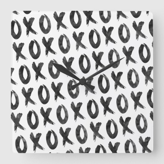 ✘o✘o スクエア壁時計 (正面)