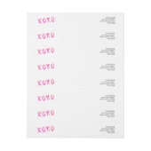 ✘o✘o ラップアラウンドラベル (シート)