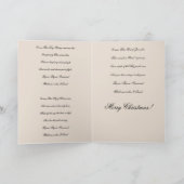 O, O,  Emmanuel歌来詞クリスマスカード シーズンカード (内部)