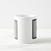 O - Oboe音楽化学周期表の記号 コーヒーマグカップ (中央)