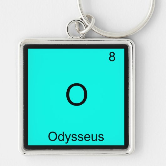 O - Odysseus化学素おもしろい子シンボルT型 キーホルダー (正面)