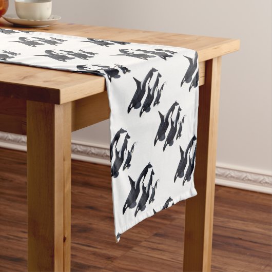 O.orca-fond transparent ショートテーブルランナー (インサイチュ)
