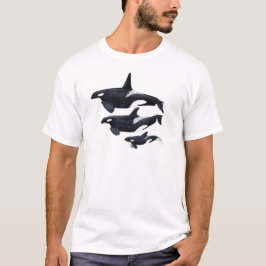 O.orca-fond transparent tシャツ