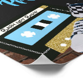 O.P.Pヒップホップブルー|金ゴールドギフトテーブルサイン ポスター (角)