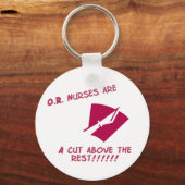 O.R.ナースは他の部分より上の切断である キーホルダー (正面)