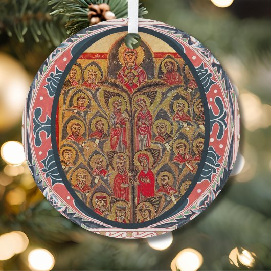 O Radix Jesse Tree of Jesse Advent メタルオーナメント