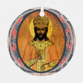 O Rex Gentium Medieval Christian Art Jesse Tree メタルオーナメント (正面)