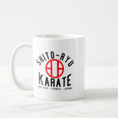 O-ryu Karate Japan Martial Arts  コーヒーマグカップ (左)