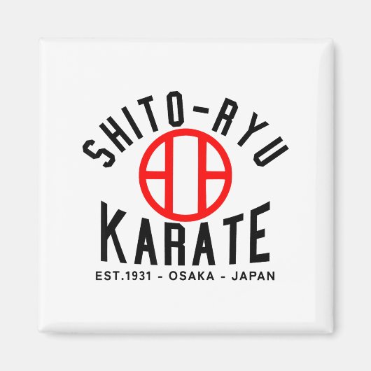 O-ryu Karate Japan Martial Arts マグネット (正面)