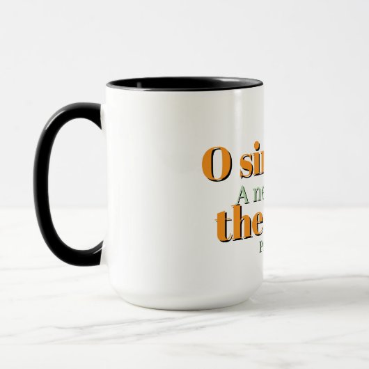 O sing unto the LORD Christian Mug マグカップ (左)