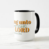 O sing unto the LORD Christian Mug マグカップ (正面右)
