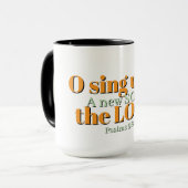 O sing unto the LORD Christian Mug マグカップ (正面左)