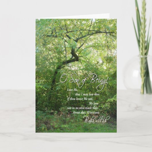 O Son of Being - Bent Tree - Greeting Card カード (正面)