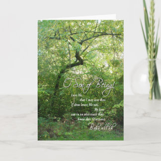 O Son of Being - Bent Tree - Greeting Card カード