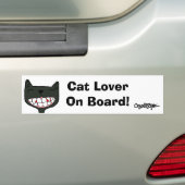 O&Tのバンパーステッカーの猫好き… バンパーステッカー (車上)