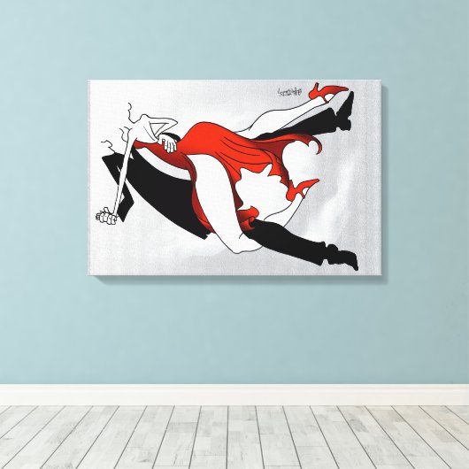 O Tango キャンバスプリント (インサイチュ (ウッドフロア))