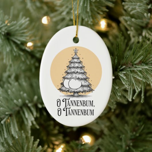 O Tannenbum クリスマスのお尻のダジャレ オーナメント (ツリー)