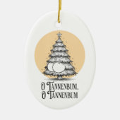 O Tannenbum クリスマスのお尻のダジャレ オーナメント (正面)