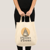 O Tannenbum Christmas tree butt bum funny tote トートバッグ (正面(商品))