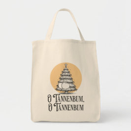 O Tannenbum Christmas tree butt bum funny tote トートバッグ