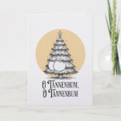 O Tannenbum Christmas tree butt bum joke card カード (正面)