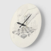 O Tempo da Estratégia ラージ壁時計 (傾斜)