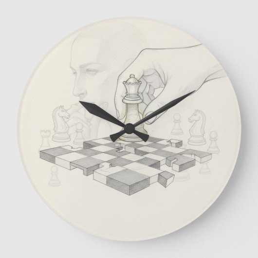 O Tempo da Estratégia ラージ壁時計 (正面)