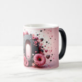 O Valentine Alphabet 3D モーフィングマグカップ (正面右)