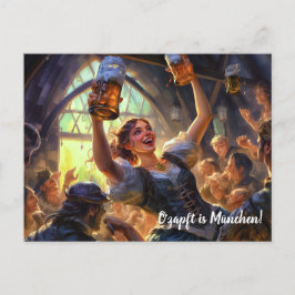 O zapft is München Gruss Bierfest ポストカード