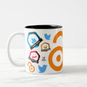 OA事実上公園のマグ ツートーンマグカップ (左)