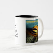 OA basic Logo and graphic mug ツートーンマグカップ (正面右)