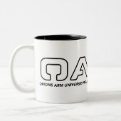 OA basic Logo and graphic mug ツートーンマグカップ (左)