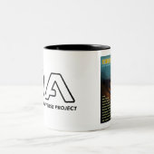 OA basic Logo and graphic mug ツートーンマグカップ (中央)