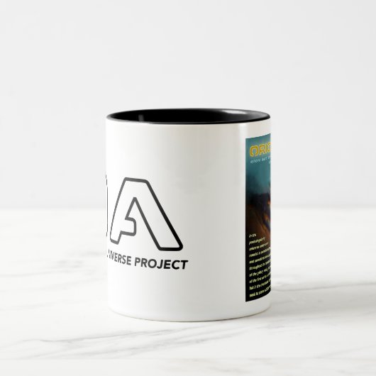 OA basic Logo and graphic mug ツートーンマグカップ (中央)