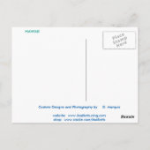 OAHU，ハワイ#2葉書 ポストカード (裏面)