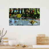 Oahu Amakihi ポスター (キッチン)