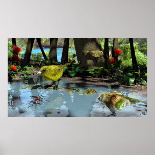 Oahu Amakihi ポスター (正面)