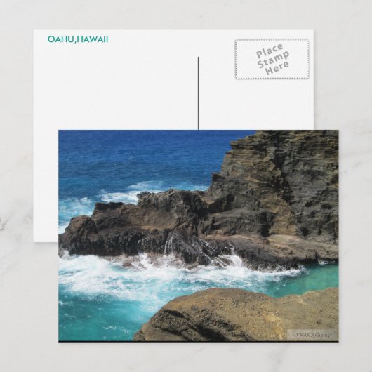 OAHU,HAWAII#4はがき ポストカード (正面/裏面)