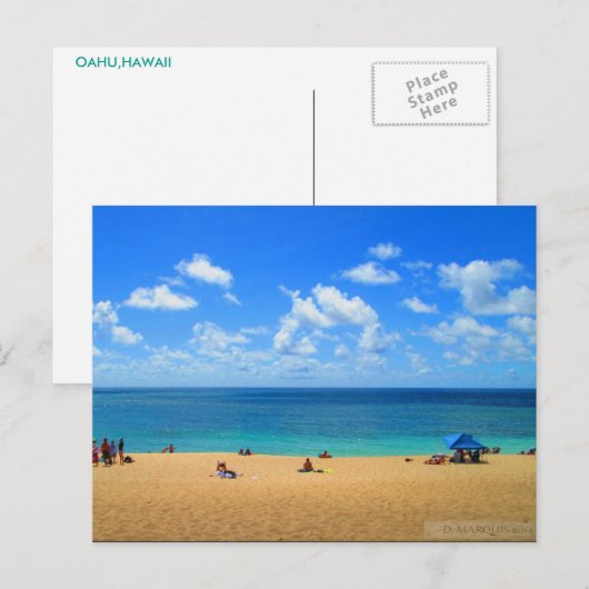 OAHU,HAWAII#7はがき ポストカード (正面/裏面)