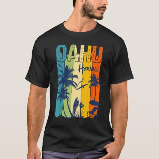 Oahu Hawaiian Family Vacation Matching Group Tシャツ (正面)