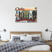 Oahu, HawaiiLarge Letter ScenesOahu, HI キャンバスプリント (インサイチュ (寝室))