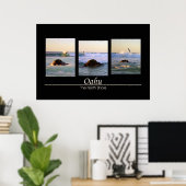 Oahu - The North Shore - Surfing ポスター (ホームオフィス)