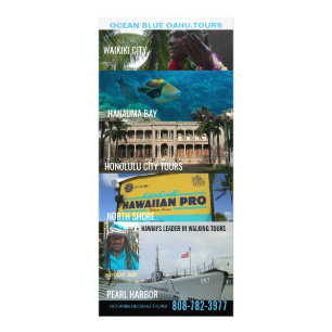 OAHUBLUEOAHU.TOURS ラックカード